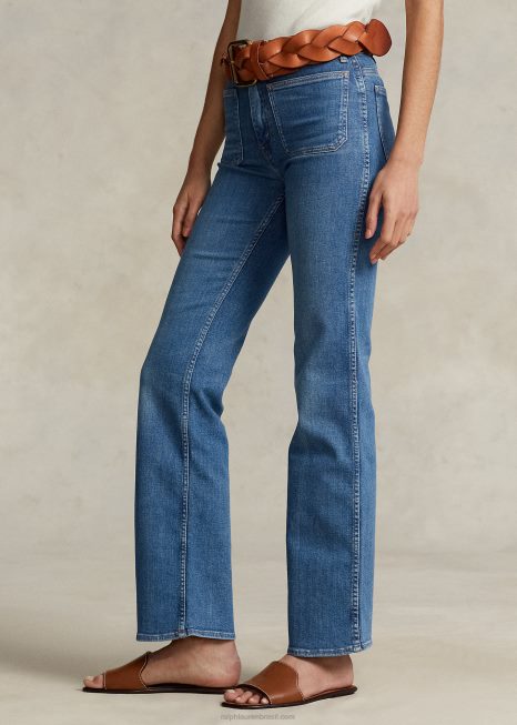 bota jeans BD6J9174 mulheres Ralph Lauren como lavar