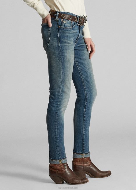 jeans skinny BD6J9379 mulheres Ralph Lauren Anderson Wash
