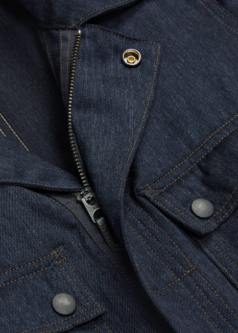 macacão de sarja de lã BD6J3673 mulheres Ralph Lauren marinha