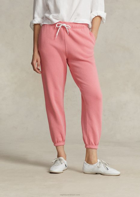 calça atlética de lã BD6J9103 mulheres Ralph Lauren dolce rosa
