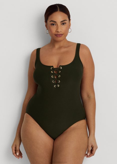 peça única de renda BD6J4522 mulheres Ralph Lauren Oliva