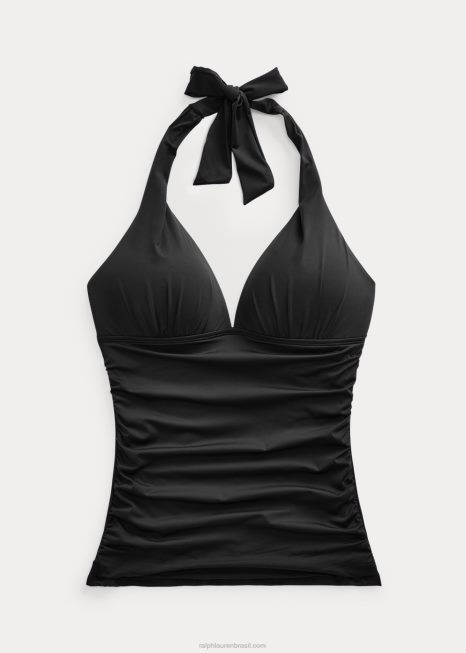 tanquíni halter BD6J4207 mulheres Ralph Lauren preto