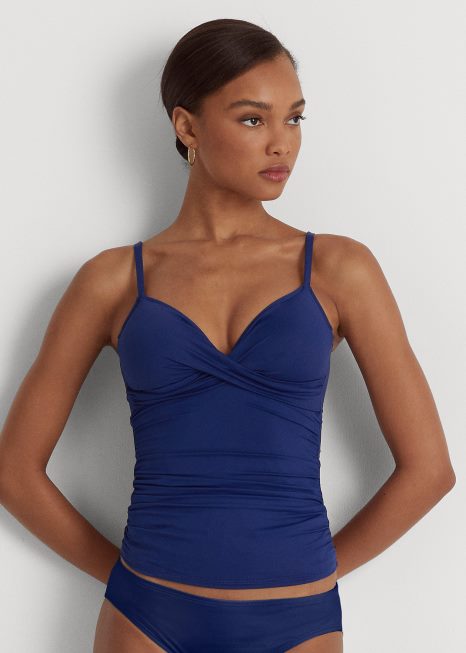 tanquíni sobrepeliz BD6J4213 mulheres Ralph Lauren safira