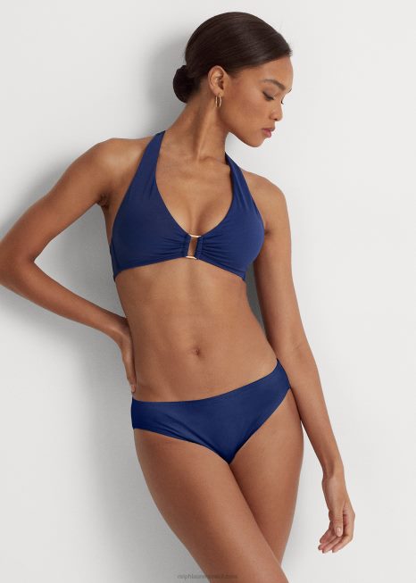 top de biquíni frente única BD6J4215 mulheres Ralph Lauren safira