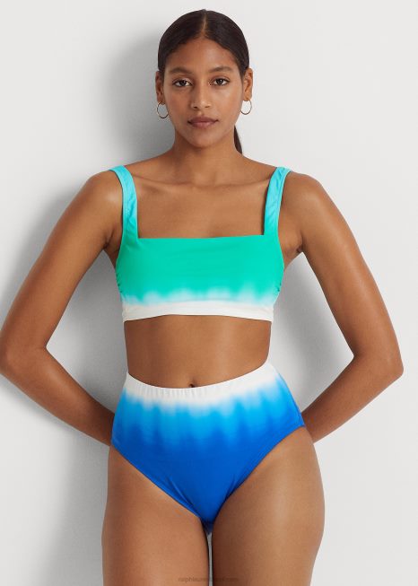top de biquíni ombre BD6J4155 mulheres Ralph Lauren multi