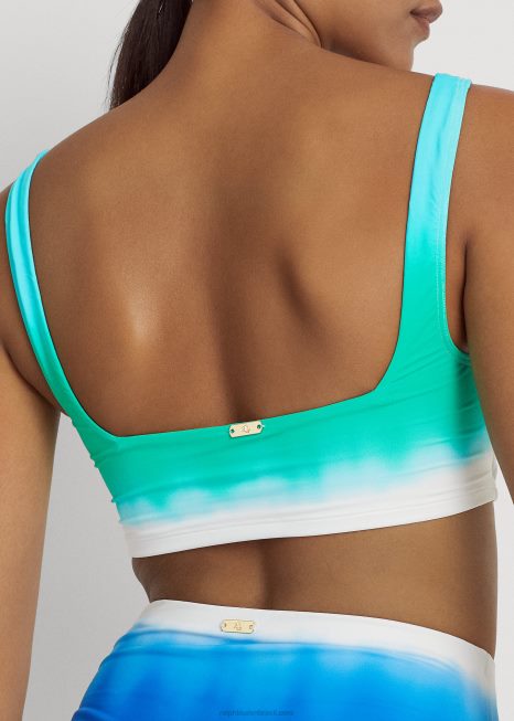 top de biquíni ombre BD6J4155 mulheres Ralph Lauren multi
