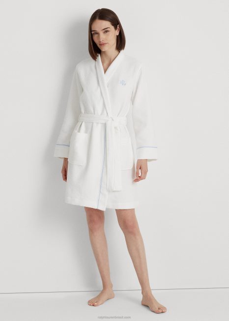 roupão felpudo BD6J4137 mulheres Ralph Lauren branco
