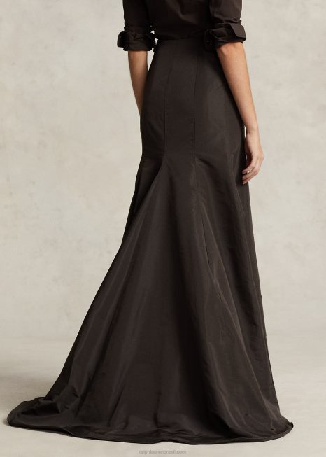 maxissaia sereia de tafetá BD6J3002 mulheres Ralph Lauren