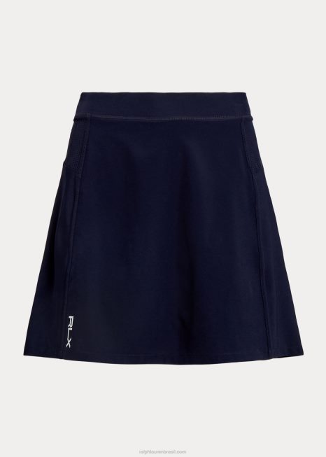 saia evasê de performance BD6J9405 mulheres Ralph Lauren marinha refinada