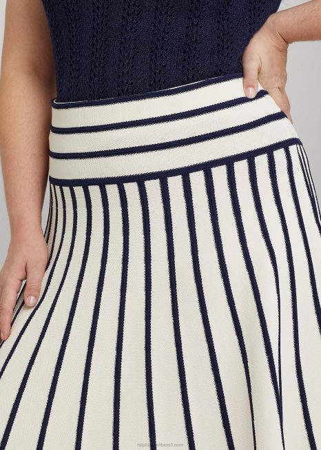 saia midi listrada BD6J4700 mulheres Ralph Lauren