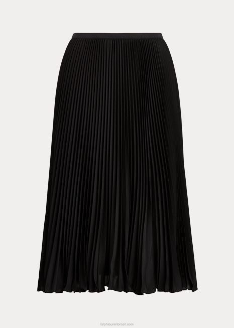 saia midi plissada BD6J9258 mulheres Ralph Lauren