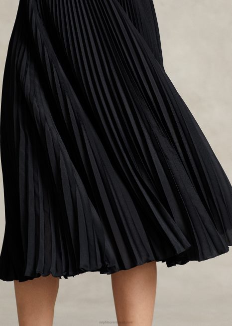 saia midi plissada BD6J9258 mulheres Ralph Lauren