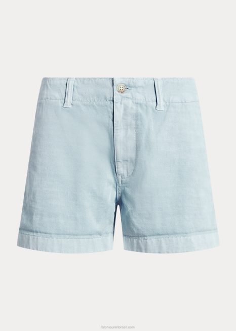 chino curto BD6J2908 mulheres Ralph Lauren gelo