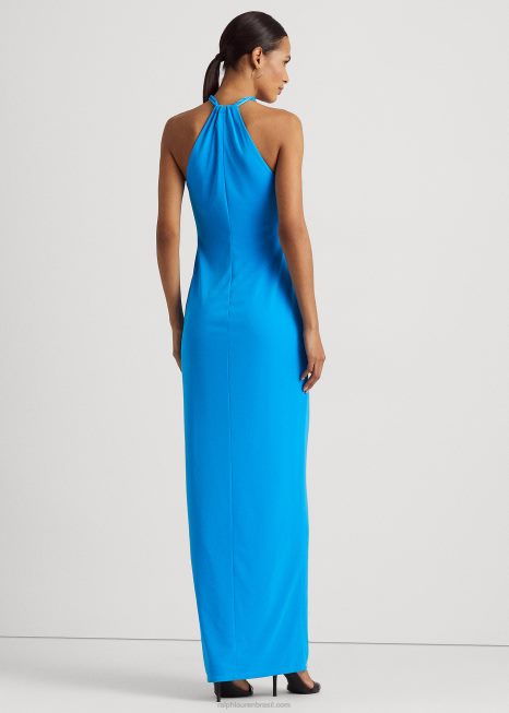 vestido de jérsei BD6J3911 mulheres Ralph Lauren oceano em chamas