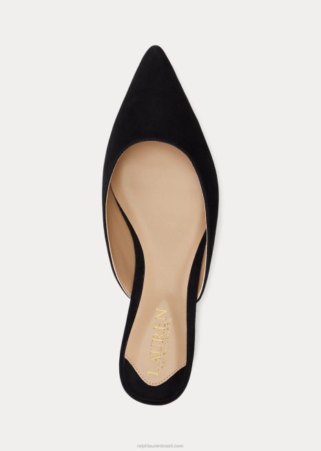 mula de camurça londyn BD6J5067 mulheres Ralph Lauren preto