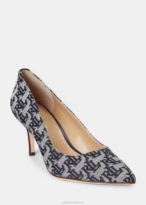 bomba jacquard monograma lanette BD6J5107 mulheres Ralph Lauren marinha