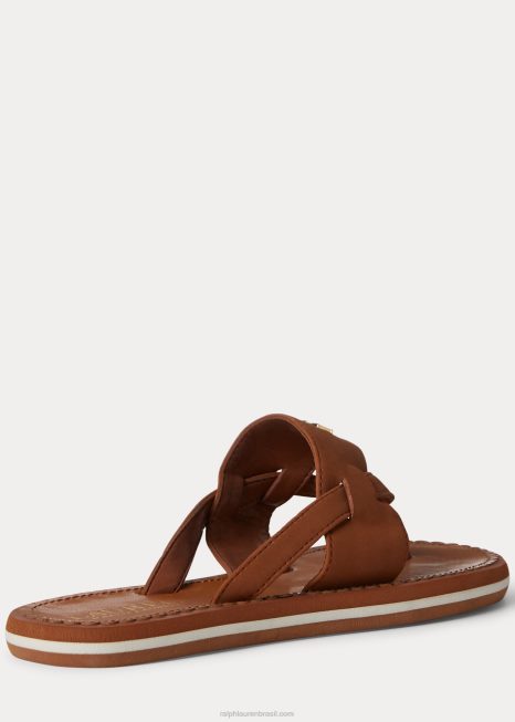 sandália rosalinda BD6J4986 mulheres Ralph Lauren bronzeado