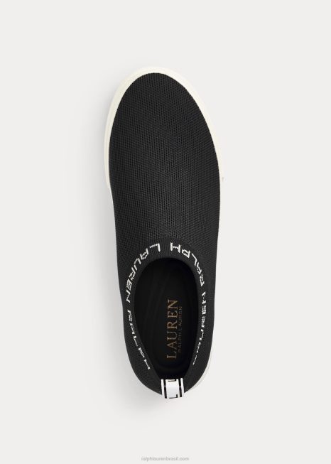 sapatilha jordyn BD6J5087 mulheres Ralph Lauren preto