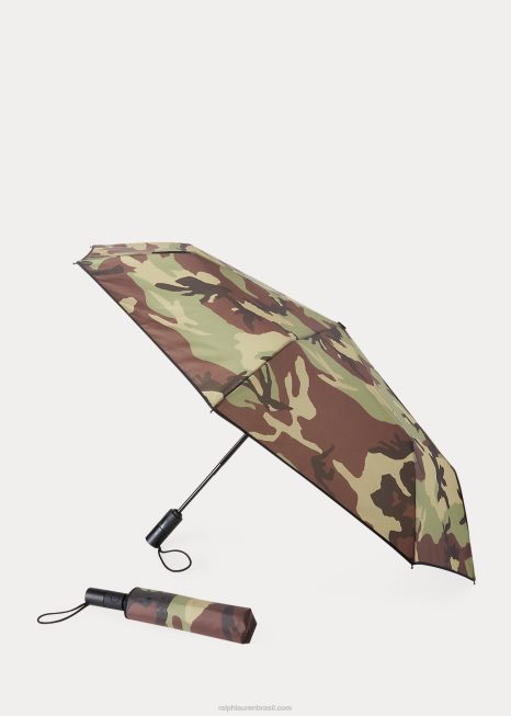 guarda-chuva dobrável verde BD6J2700 unissex Ralph Lauren