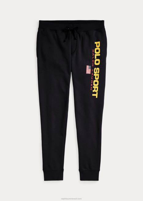 calça jogger polo esportiva BD6J703 unissex Ralph Lauren ouro Preto