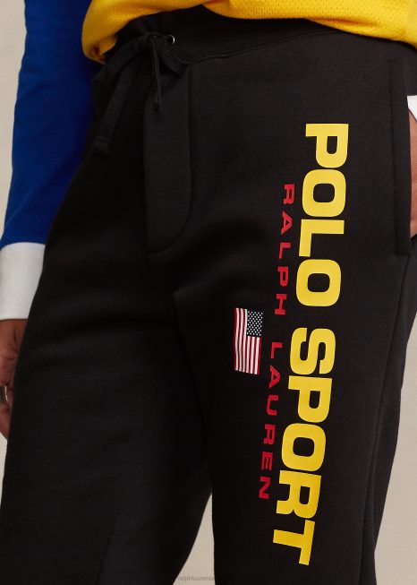 calça jogger polo esportiva BD6J703 unissex Ralph Lauren ouro Preto