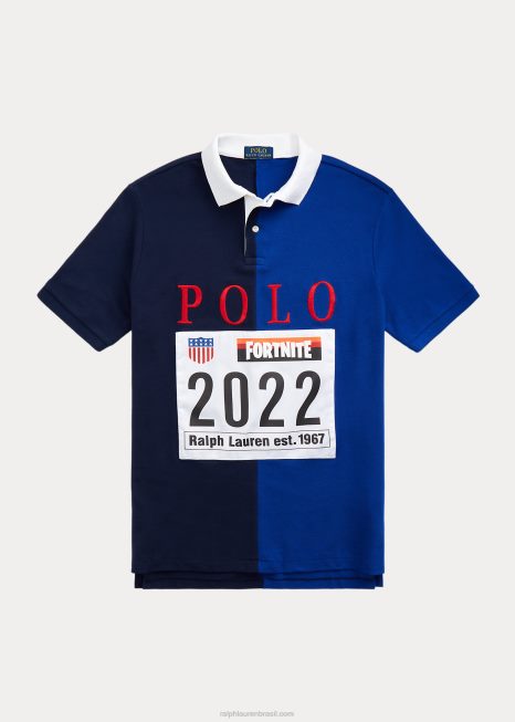 polo ralph lauren x camisa polo fortnite BD6J1227 unissexcruzeiro multi marinha