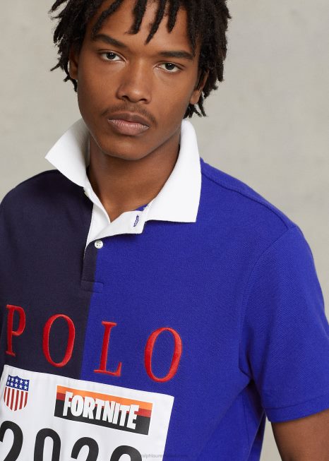 polo ralph lauren x camisa polo fortnite BD6J1227 unissexcruzeiro multi marinha