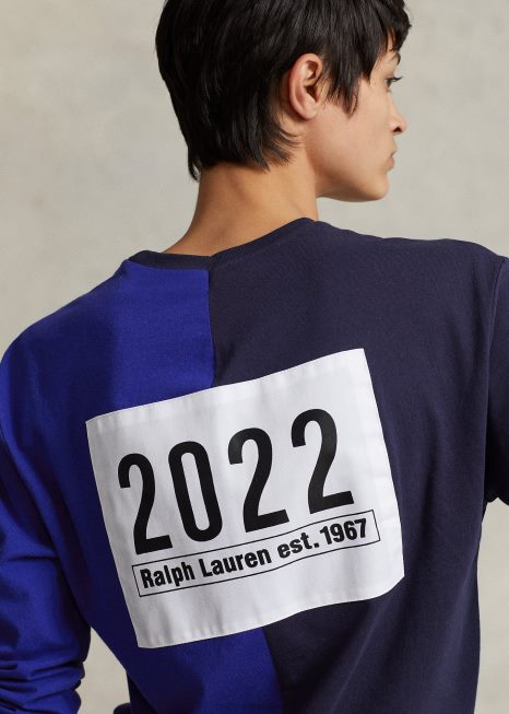 camiseta polo ralph lauren x fortnite BD6J493 unissexcruzeiro multi marinha