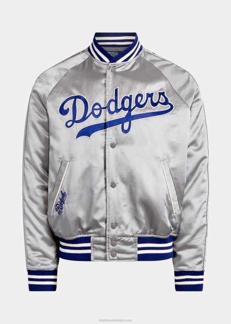 jaqueta polo ralph lauren dodgers BD6J3432 unissexmuseu cinza