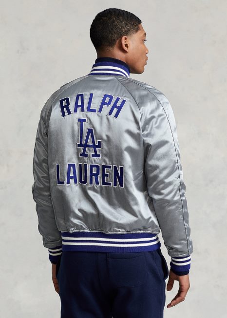 jaqueta polo ralph lauren dodgers BD6J3432 unissexmuseu cinza