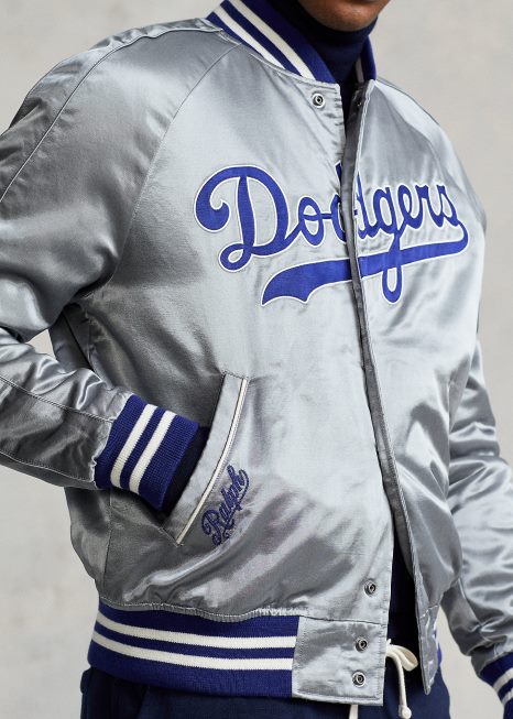 jaqueta polo ralph lauren dodgers BD6J3432 unissexmuseu cinza
