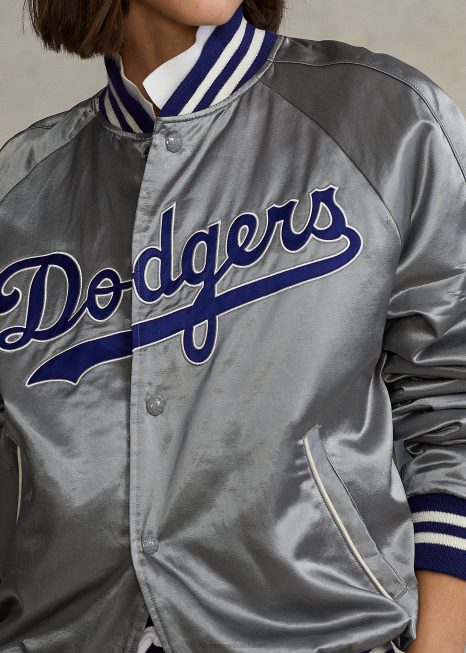 jaqueta polo ralph lauren dodgers BD6J3432 unissexmuseu cinza