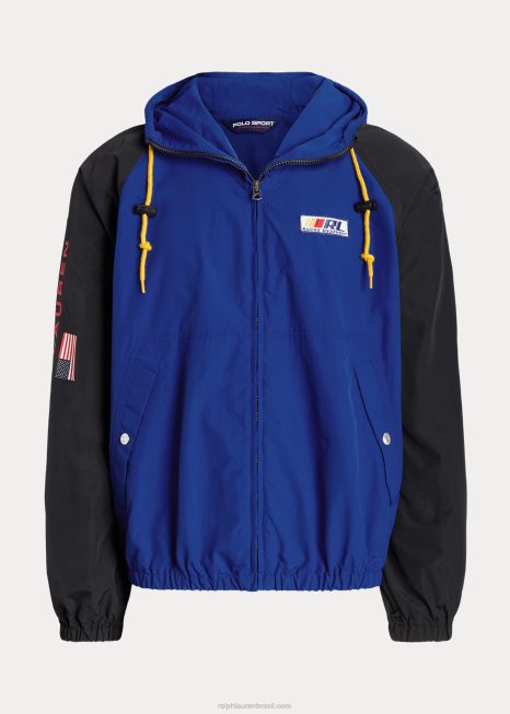 jaqueta repelente de água esportiva polo BD6J101 unissex Ralph Lauren estrela de safira multi