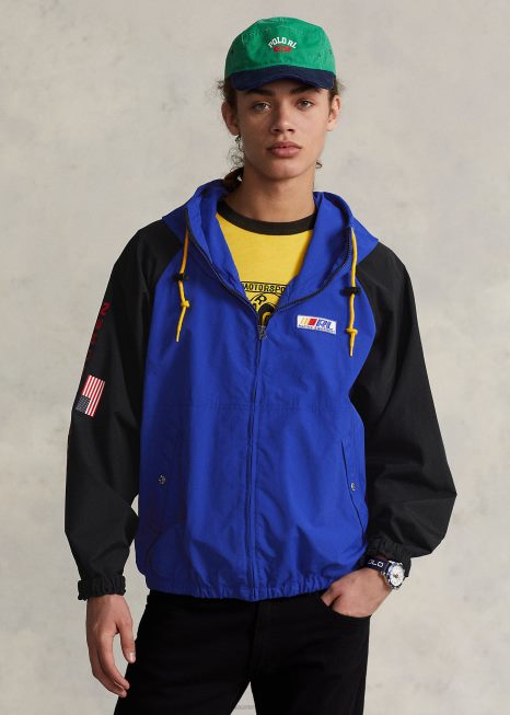jaqueta repelente de água esportiva polo BD6J101 unissex Ralph Lauren estrela de safira multi