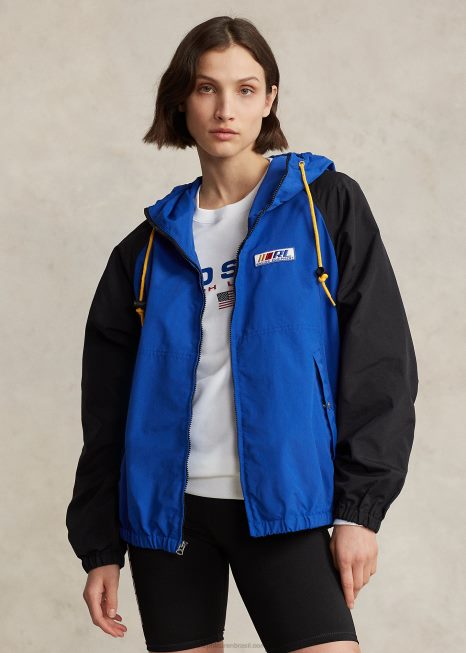 jaqueta repelente de água esportiva polo BD6J101 unissex Ralph Lauren estrela de safira multi