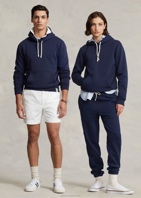 moletom com capuz BD6J3405 unissex Ralph Lauren marinha de cruzeiro
