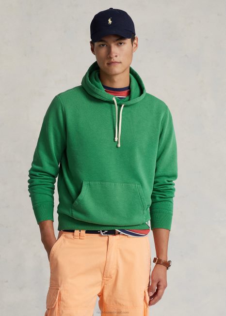 moletom com capuz BD6J3408 unissex Ralph Lauren verde óptico